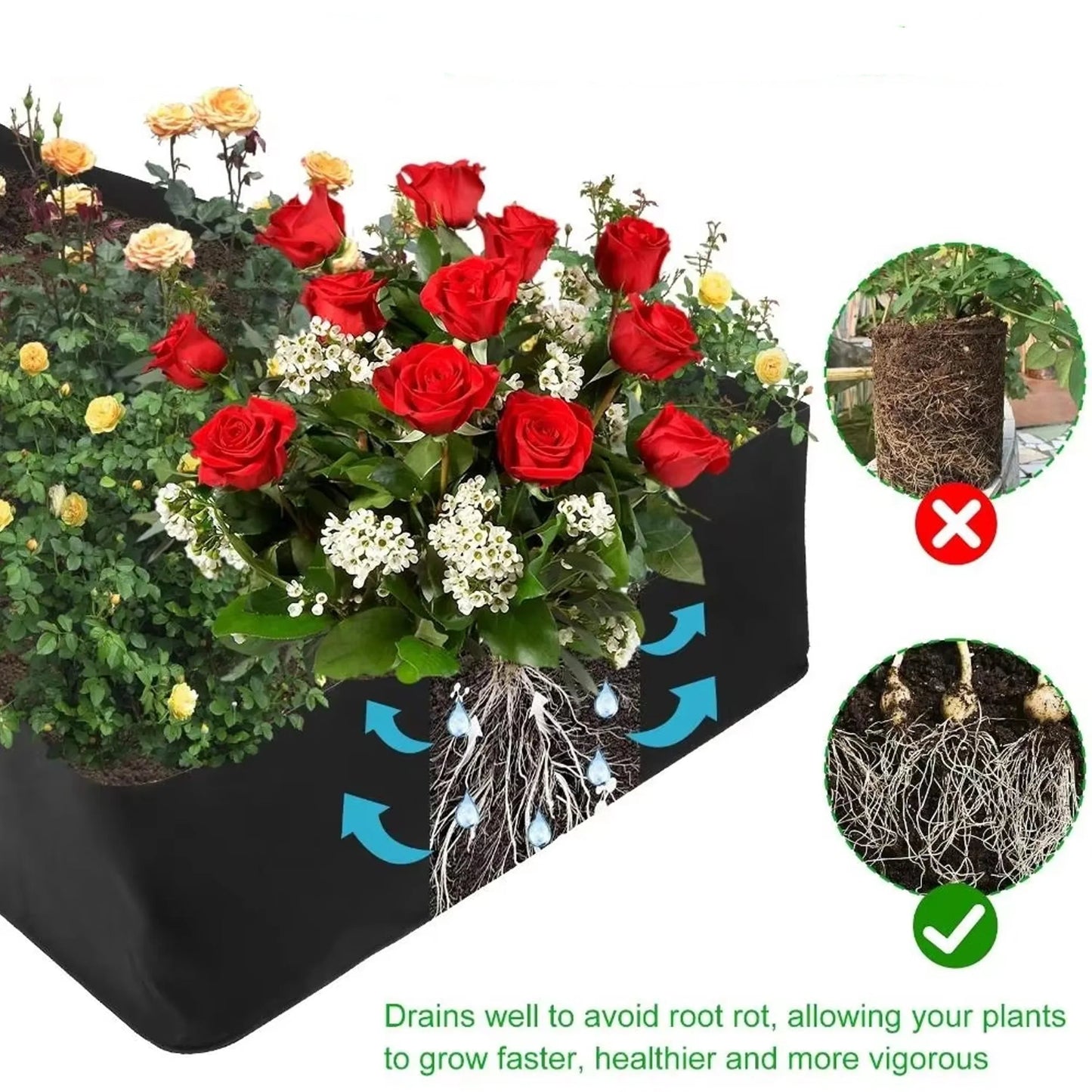 GreenNest™ Multi-zakken Planter – Kruiden & Groenten Kweken