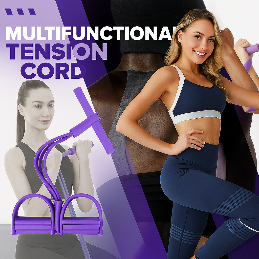 FlexForce™ Weerstandsband – Full-Body Thuis Fitness met 6-Buizensysteem