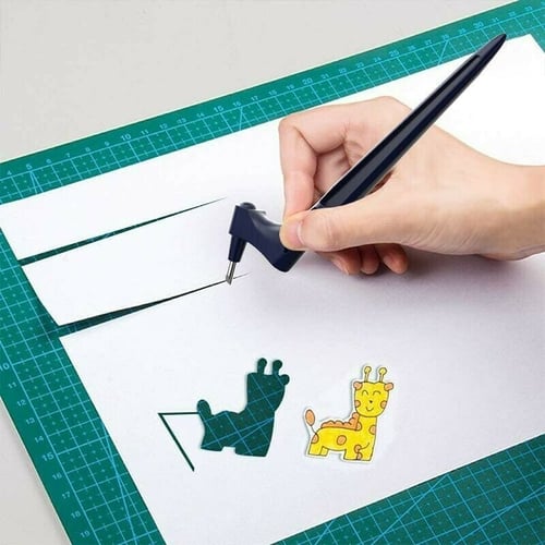CraftEdge™ Precisie Snijgereedschap – 360° Draaimes voor DIY & Knutselen