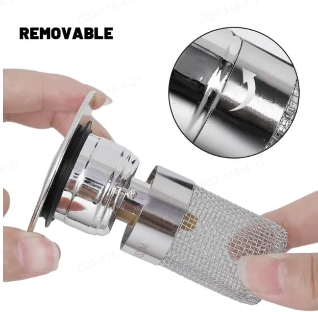 DrainGuard™ – RVS Afvoerfilter tegen Geuren, Verstoppingen & Insecten