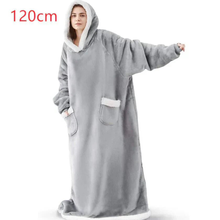 ComfyBlanket™ – Ultrawarme sherpa-fleece hoodie voor extra gezelligheid [50% Korting]