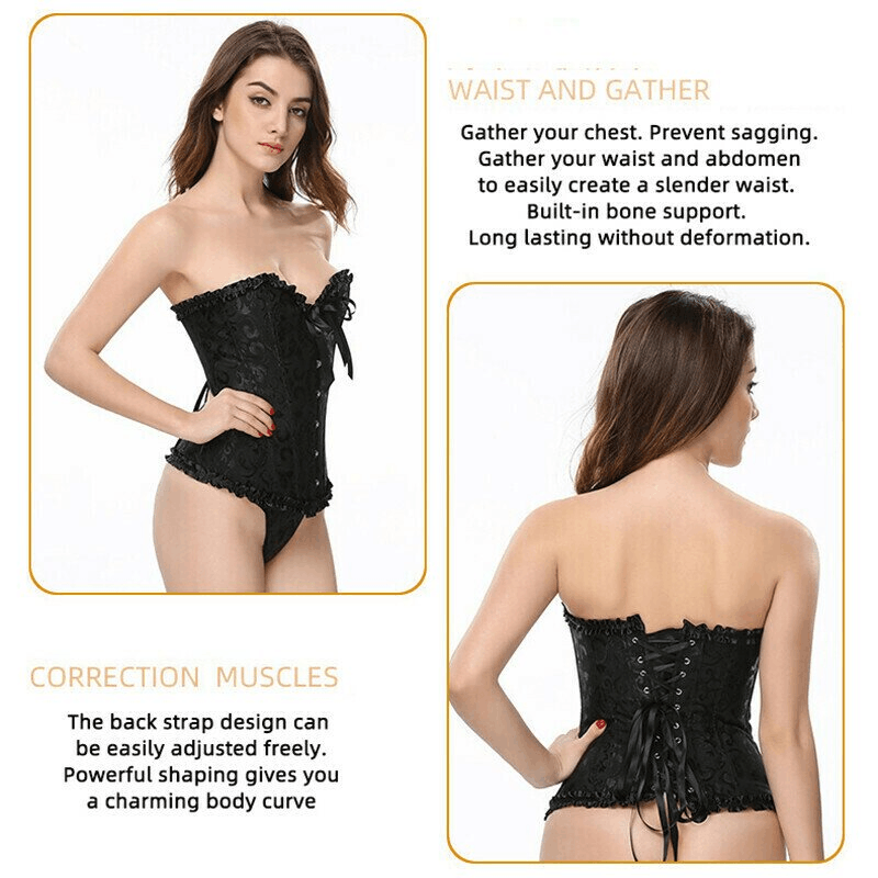 Augusta™ – Victoriaans push-up korset voor tijdloze elegantie [50% Korting]
