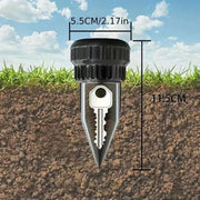 SecureSprinkle™ – Verborgen Sleutelkluis als Tuinsprinkler