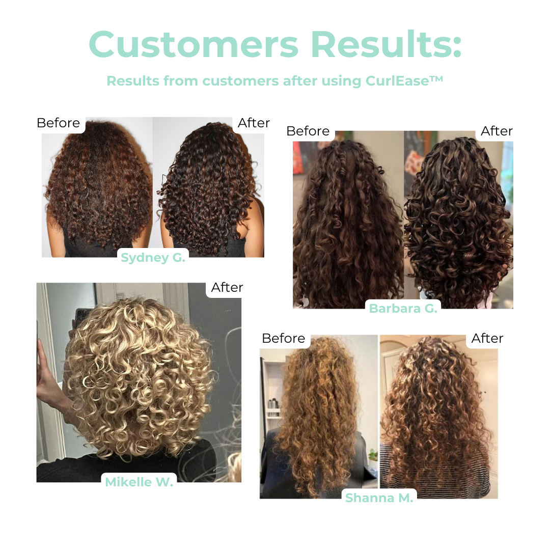 Curluxe™ – Haarborstel voor gedefinieerde krullen zonder pluizig haar voor natuurlijk, glanzend haar [1 + 1 Gratis]