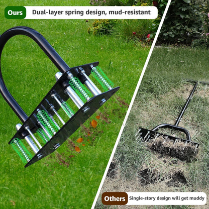 LawnVibe™ Gazonbeluchter – Gezond & Dicht Gazon met 15 Stalen Punten