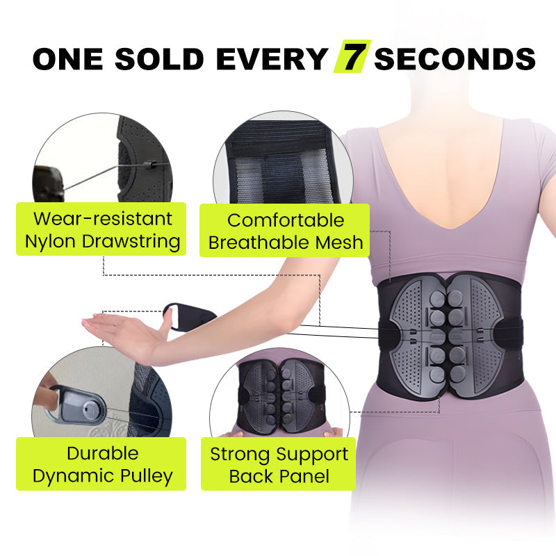 FlexiCore™ Lendensteunriem – Ergonomische Rugsteun voor de Hele Dag