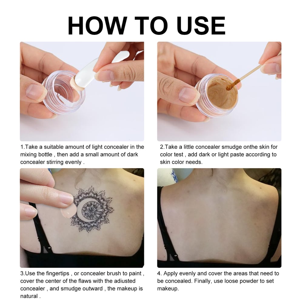 DermaVeil™ – Waterdichte bedekking voor tatoeages en littekens met een natuurlijke finish [1 + 1 Gratis]