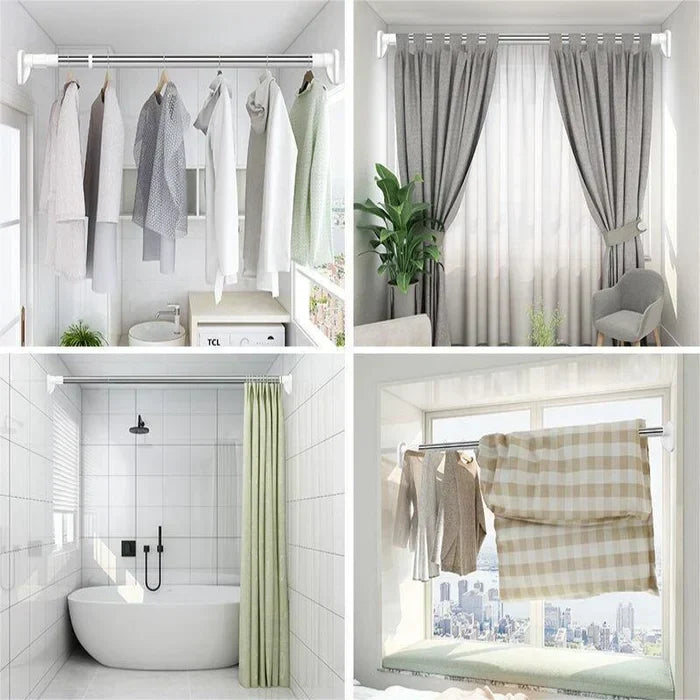 AdjustableRod™ – Universele, boorvrije telescoopstang voor badkamer & keuken [50% Korting]