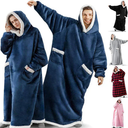 ComfyBlanket™ – Ultrawarme sherpa-fleece hoodie voor extra gezelligheid [50% Korting]