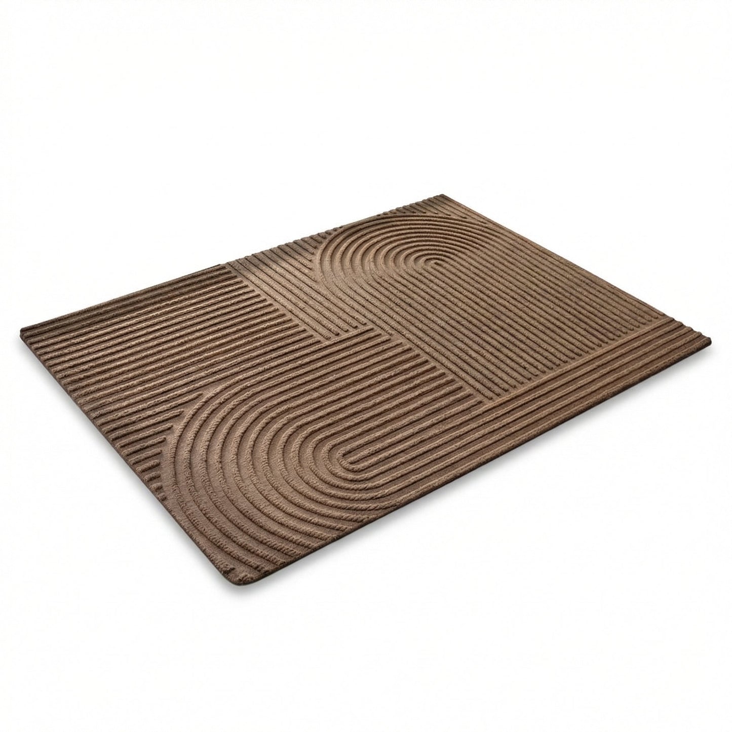 Deurmat met geometrisch patroon en antislip onderkant