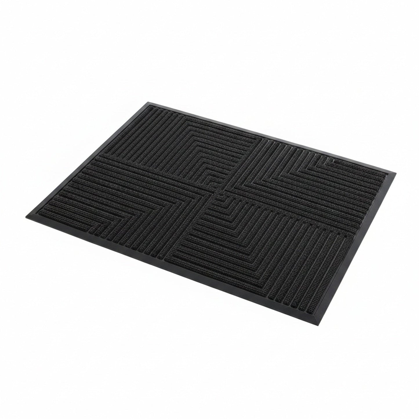 Deurmat met geometrisch patroon – antislip voor binnen en buiten