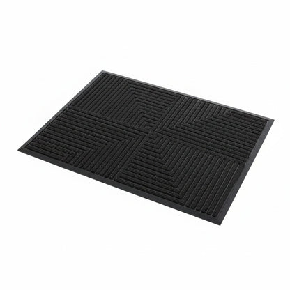 Deurmat met geometrisch patroon – antislip voor binnen en buiten