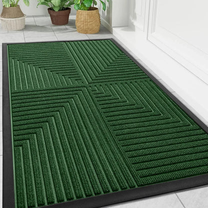 Deurmat met geometrisch patroon – antislip voor binnen en buiten