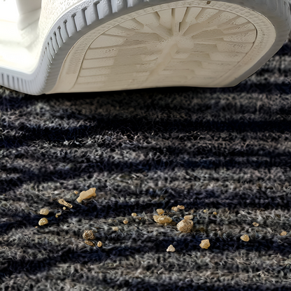 Deurmat met geometrisch patroon en antislip onderkant voor binnen