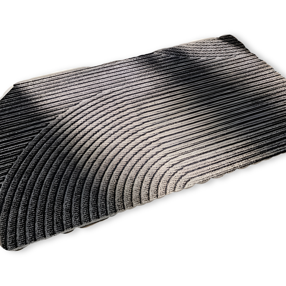 Deurmat met geometrisch patroon en antislip onderkant voor binnen