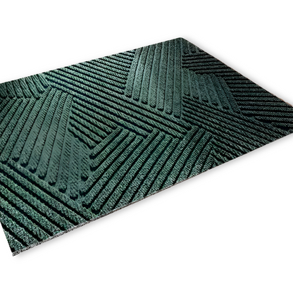 Deurmat met geometrisch patroon en antislip onderkant voor binnen