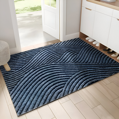 Deurmat met geometrisch patroon en antislip onderkant voor binnen