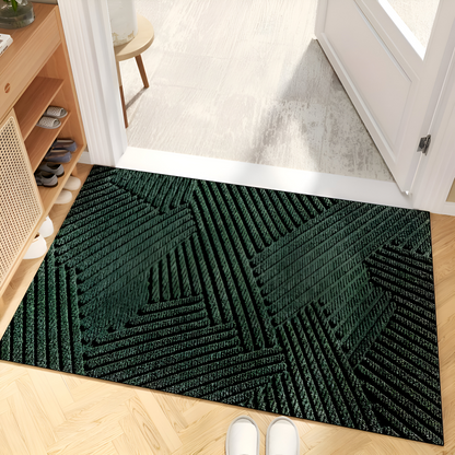 Deurmat met geometrisch patroon en antislip onderkant voor binnen