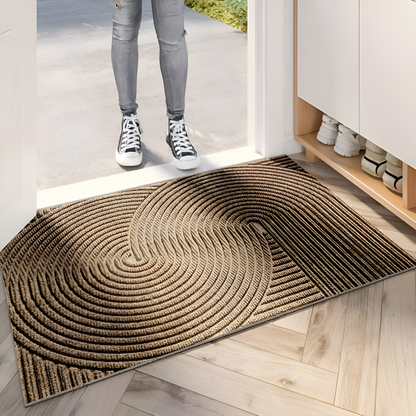 Deurmat met geometrisch patroon en antislip onderkant voor binnen