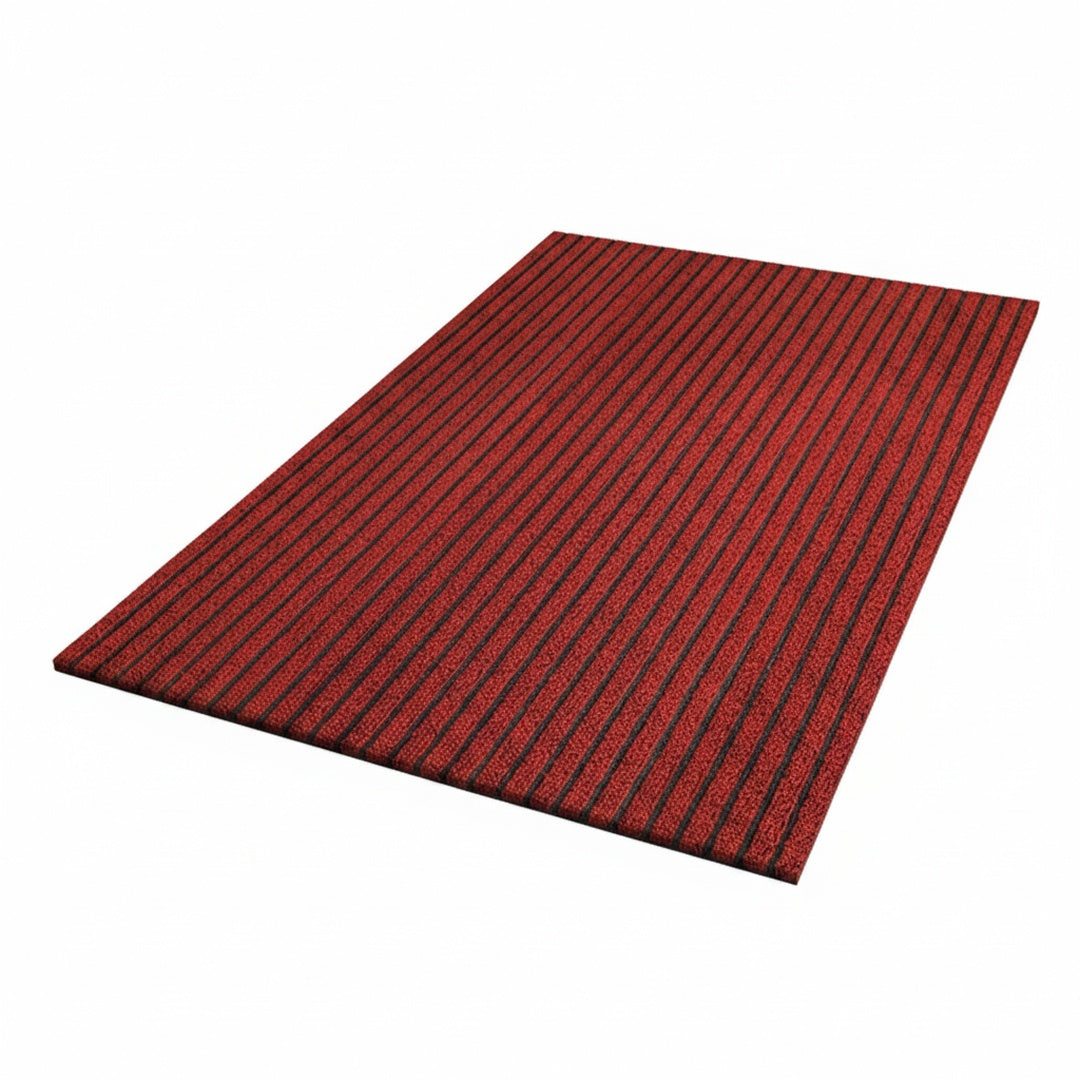 Deurmat voor binnen en buiten met antislip onderkant en streepdesign