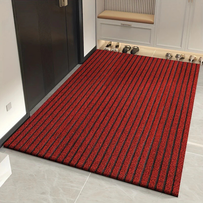 Deurmat voor binnen en buiten met antislip onderkant en streepdesign