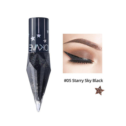 DiamondGlam™ Vloeibare Eyeliner – Waterproof met Parelglans Effect