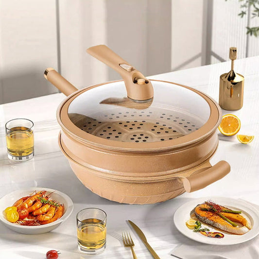 Frywok™ - Multifunctionele wok met antiaanbaklaag [50% Korting]
