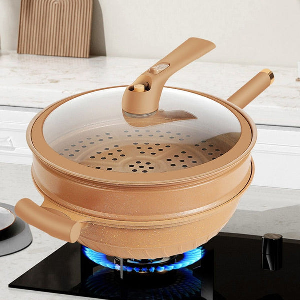 Frywok™ - Multifunctionele wok met antiaanbaklaag [50% Korting]