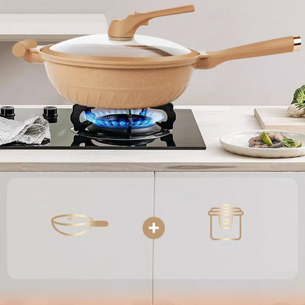 Frywok™ - Multifunctionele wok met antiaanbaklaag [50% Korting]