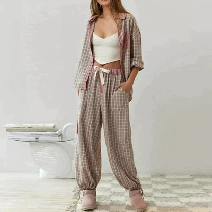 Olivia™ – Tweedelige pyjamaset voor gezellige nachten [50% Korting]