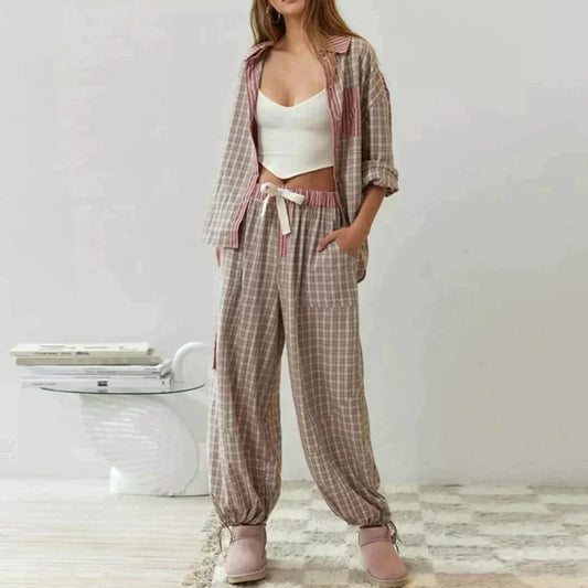 Olivia™ – Tweedelige pyjamaset voor gezellige nachten [50% Korting]