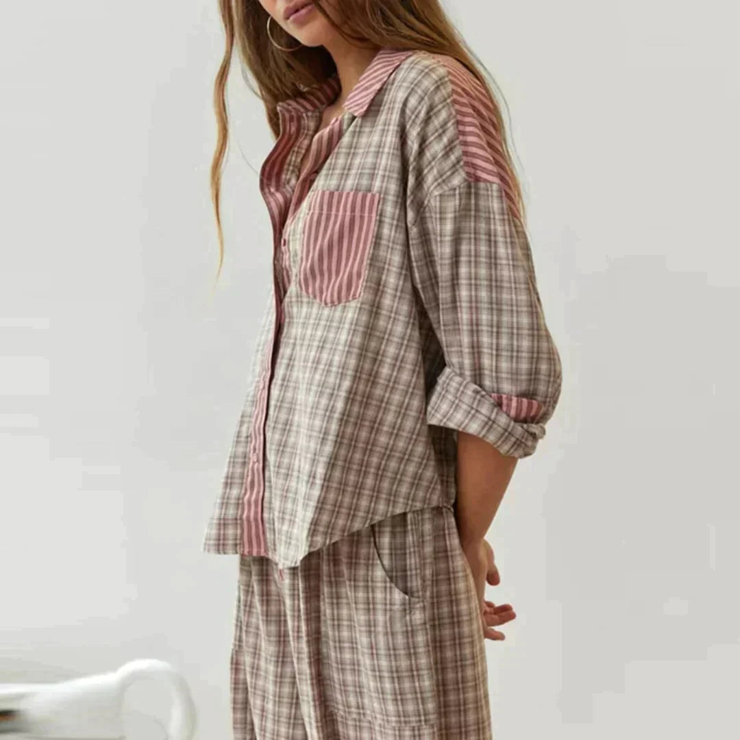 Olivia™ – Tweedelige pyjamaset voor gezellige nachten [50% Korting]
