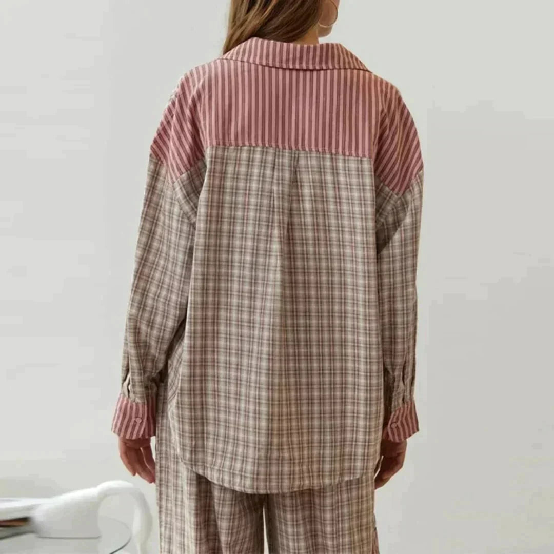 Olivia™ – Tweedelige pyjamaset voor gezellige nachten [50% Korting]