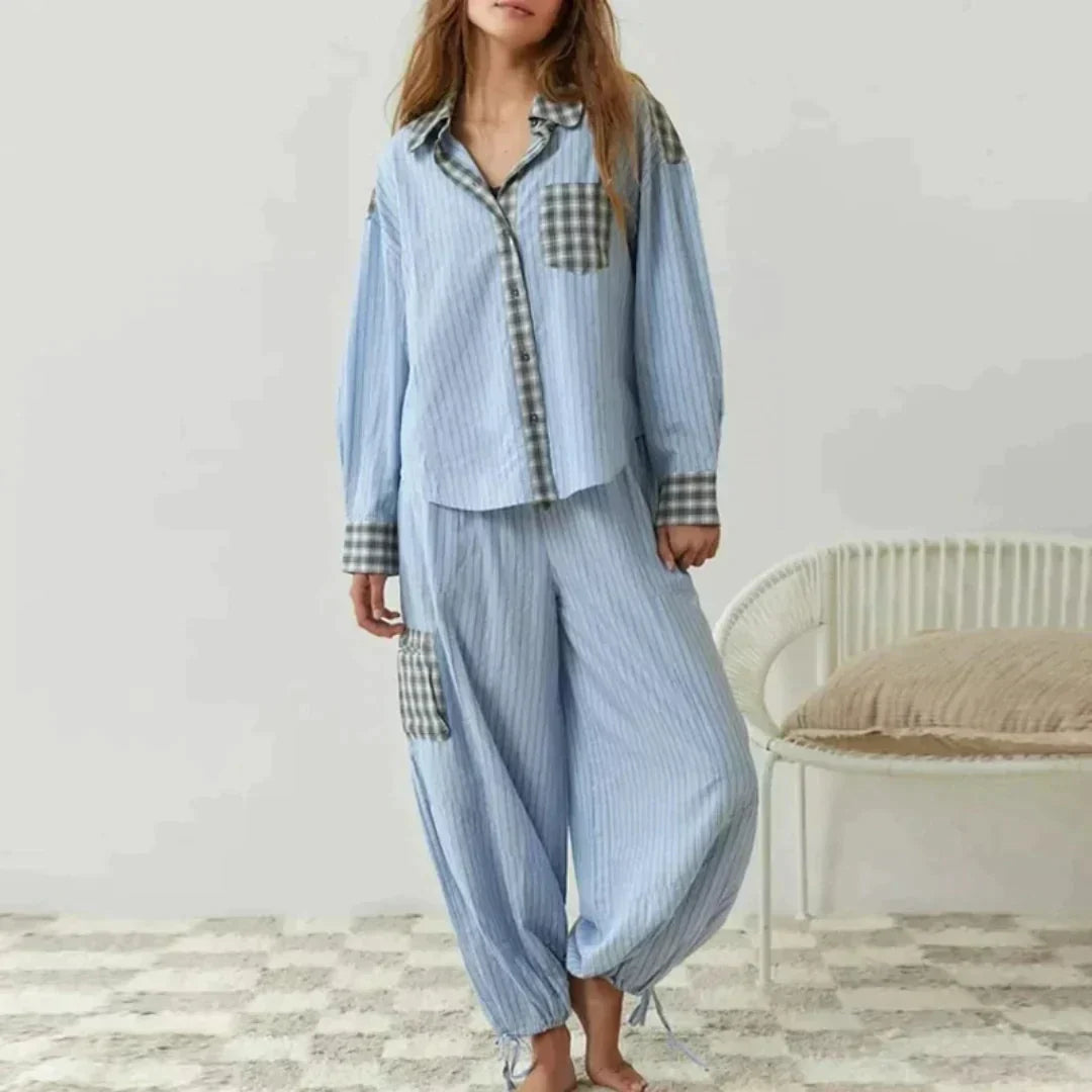 Olivia™ – Tweedelige pyjamaset voor gezellige nachten [50% Korting]