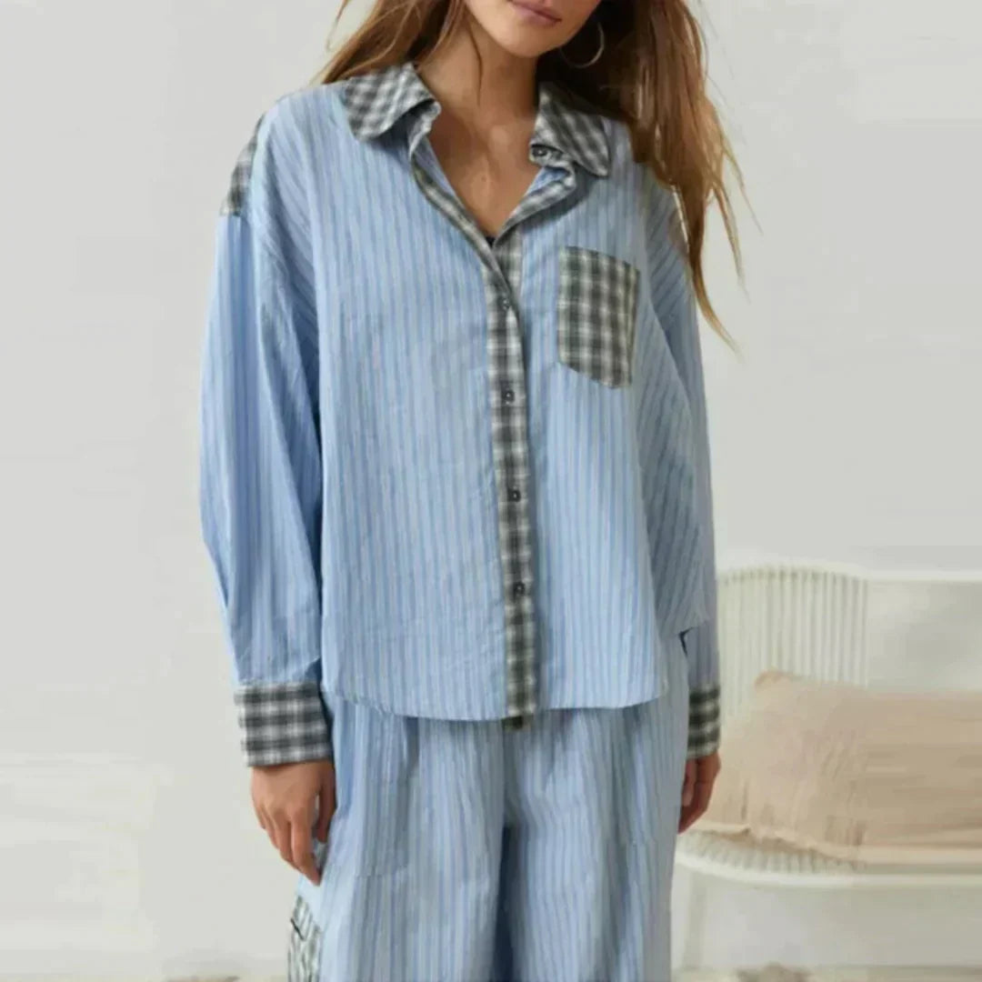 Olivia™ – Tweedelige pyjamaset voor gezellige nachten [50% Korting]