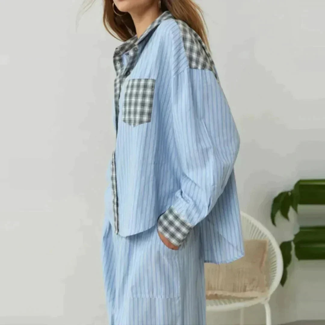 Olivia™ – Tweedelige pyjamaset voor gezellige nachten [50% Korting]