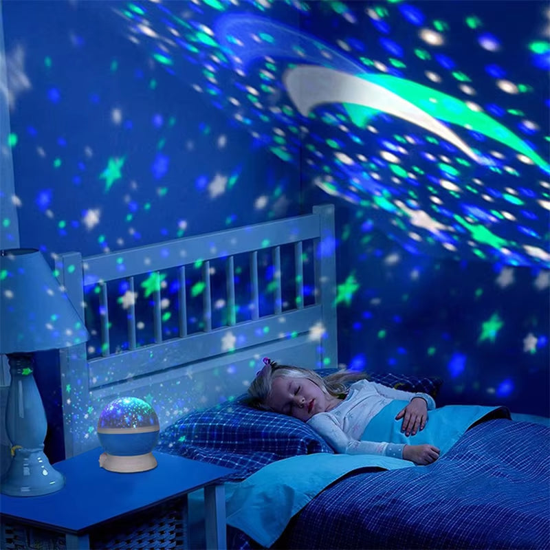 Projector nachtlamp met LED voor kinderkamers