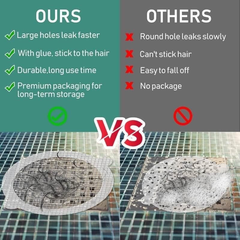 CleanFlow™ Wegwerp Vloerafvoerstickers – Tegen Haren & Verstoppingen
