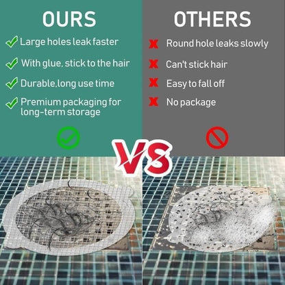 CleanFlow™ Wegwerp Vloerafvoerstickers – Tegen Haren & Verstoppingen