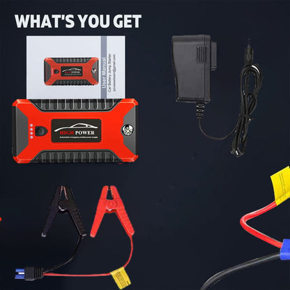 TurboStart™ – Draagbare 300A Jumpstarter met Powerbank & LED-licht