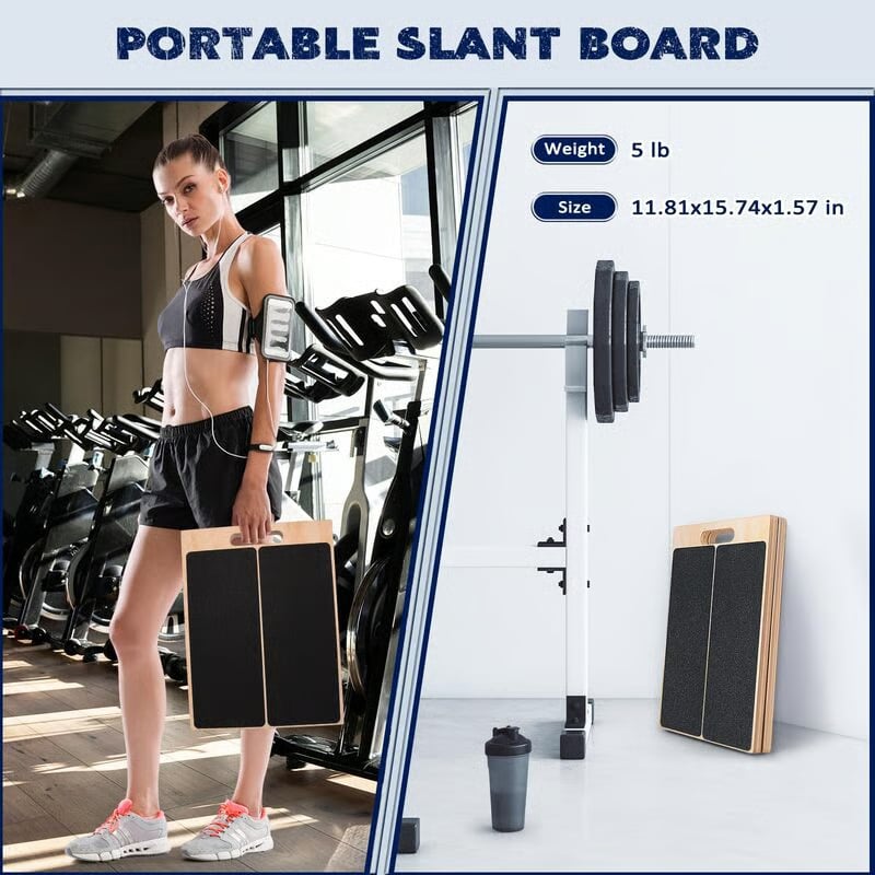 StretchWood™ – Draagbaar houten schuine bord voor stretching en balans [50% Korting]