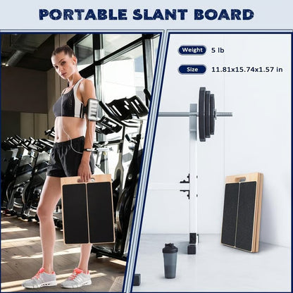 StretchWood™ – Draagbaar houten schuine bord voor stretching en balans [50% Korting]