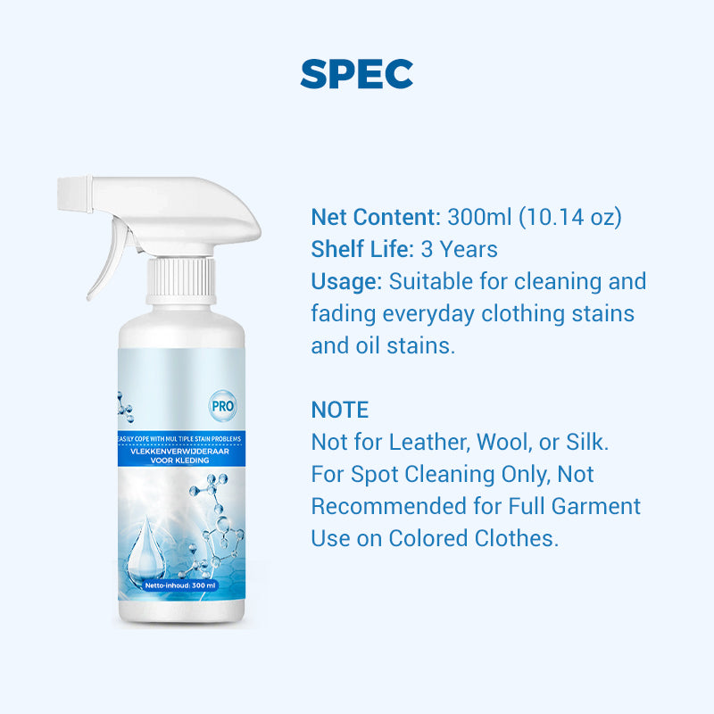 StainCleaner™ – Niet-ionische Voorbehandeling voor Vlekvrije, Schone Was [50% Korting]