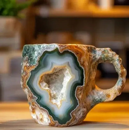 AuraStone – Handgemaakte Mineraalstenen Koffiekopjes van Echt Kristal [50% Korting]