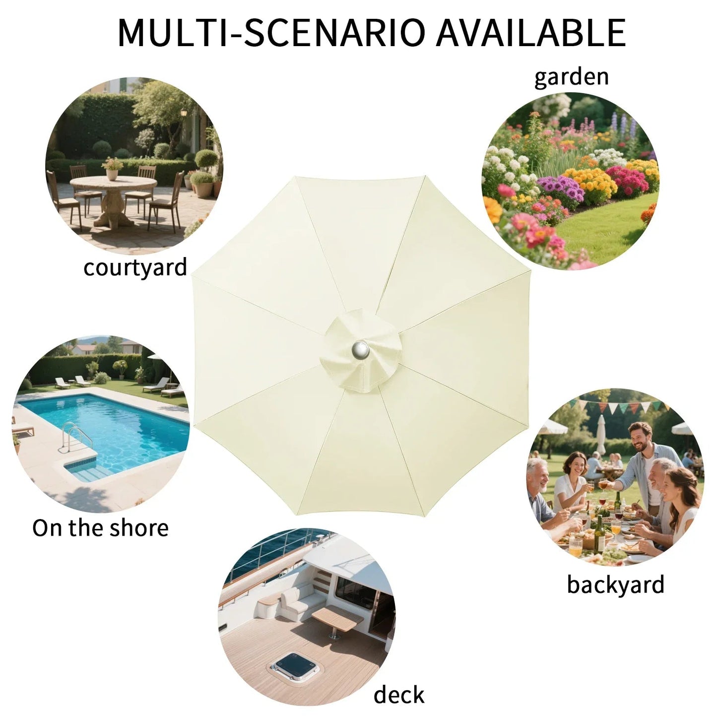 TerraShade™ Parasolhoes – Waterafstotend & Weerbestendig voor Tuin & Terras