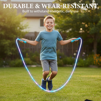 LumaLeap™ LED Springtouw – Verstelbaar & Kindvriendelijk Springtouw met Lichteffecten