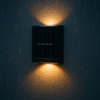 EcoLumen – LED Zonne-energie Wandlampen voor sfeervolle Buitenverlichting [1 + 1 Gratis]