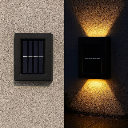 EcoLumen – LED Zonne-energie Wandlampen voor sfeervolle Buitenverlichting [1 + 1 Gratis]