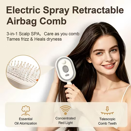 SilkHair – Elektrische Massageborstel voor prachtig haar | 50% korting