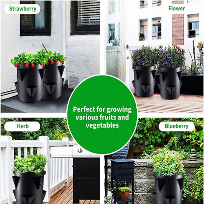 BerryGrow™ – Ademende Herbruikbare Plantentas voor Aardbeien & Groenten
